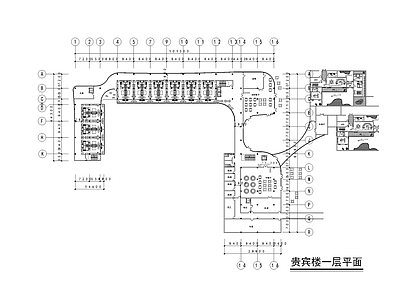 现代酒店客房室内 施工图