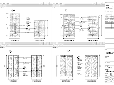 现代门节点大样图 施工图 推拉