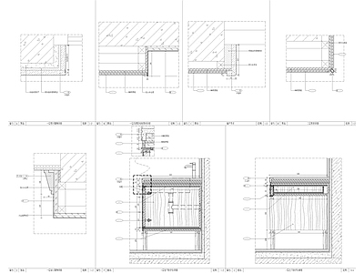 家装墙身洗手台节点 施工图