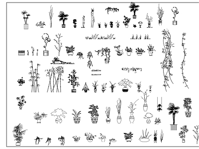 植物素材图块 图库