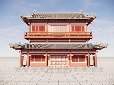 中式寺庙建筑