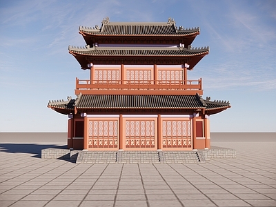 中式寺庙建筑