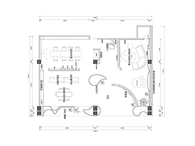 艺术涂料展厅平面方案