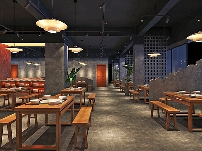 工业风复古火锅店
