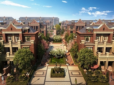 吉林联排居住区景观 施工图 居住区景观