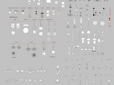 各种灯具图库