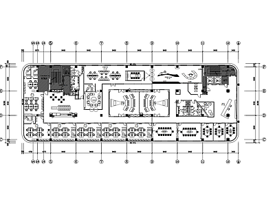 1600㎡办公空间室内 施工图