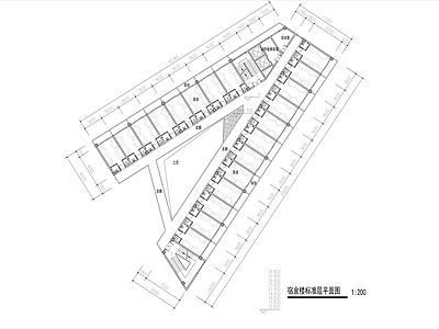 宿舍楼平立剖面图 施工图