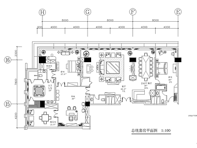 酒店室内装修 施工图 效果图