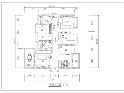 商品房室内 施工图 平层