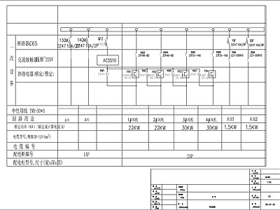 沼气发电站风机配电图 建筑电气 电气图