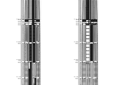 湖北88层超高层商业综合体建筑 施工图