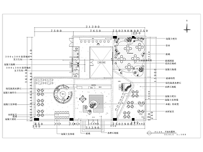 北欧风格咖啡厅室内精装修图纸