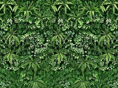 无缝绿植墙
