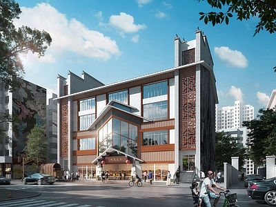 新中式农贸市场 菜市社区综合体