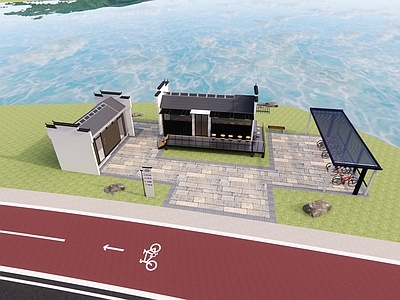 新中式驿站建筑