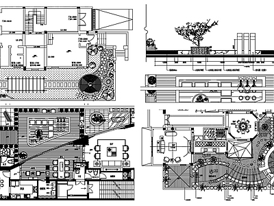 6景观花园景观平立面 施工图
