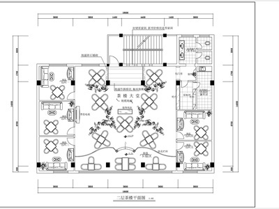 茶楼室内 施工图