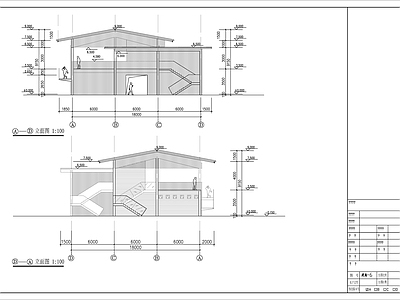 木屋茶室建筑 施工图