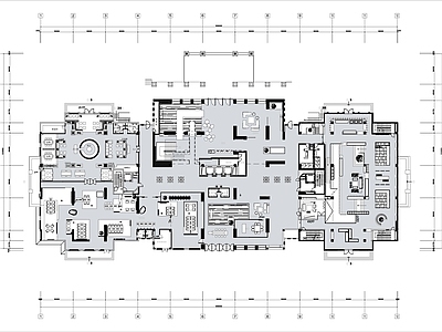 商务接待会所平面布置图