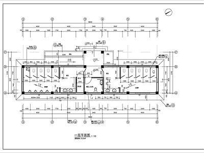 公园厕所建筑 施工图