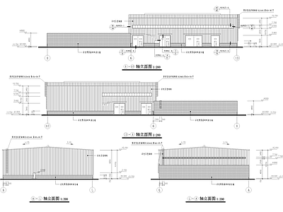 工业车间厂房配电间建筑 施工图 产业园建筑