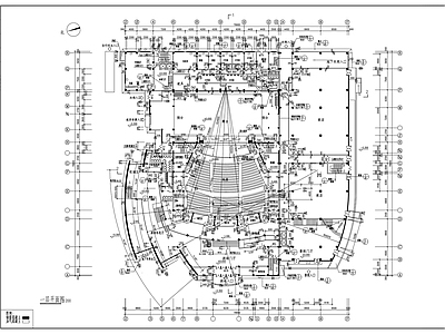 影剧院建筑 施工图 公共建筑