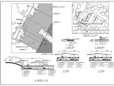 户外停车场详图 施工图