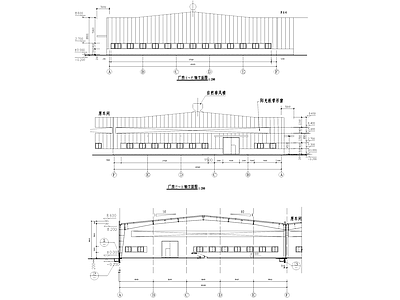 单层轮胎内钢丝加工车间厂房工业建筑 施工图 产业园建筑
