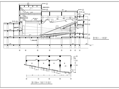 影剧院建筑 施工图 公共建筑