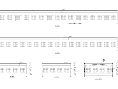 工业车间厂房办公楼建筑 施工图 产业园建筑
