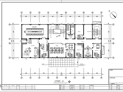 三层办公空间室内 施工图