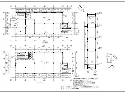 工业厂房车间室内 施工图 工装空间