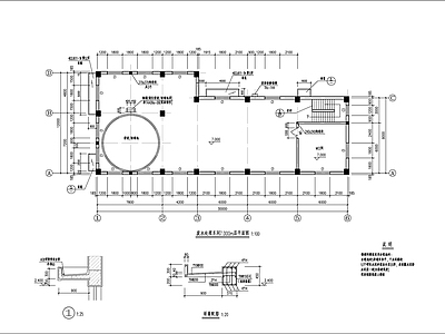 废水处理车间建筑 施工图 工业建筑 产业园建筑