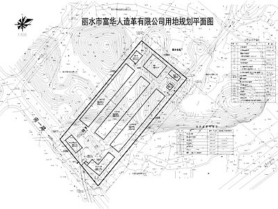 人造革工业产业园厂房建筑规划结构CAD施工图 规划设计