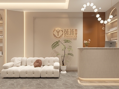 现代美容spa店 包间