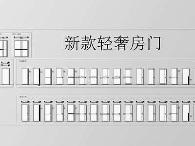 新款轻奢房门 图库