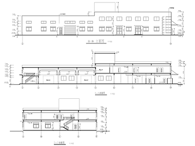 精密模具工厂厂房工业建筑 施工图