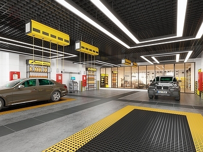 现代汽车4S店 汽车美容店