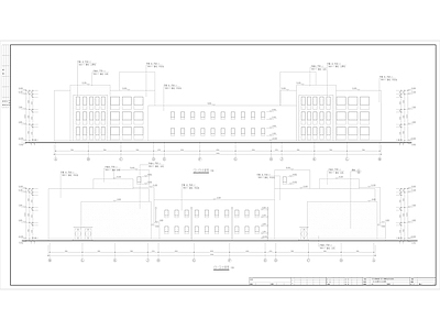 三套产品生产中心建筑 施工图 工业建筑