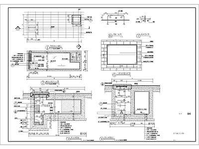 泵井泵坑节点 施工图