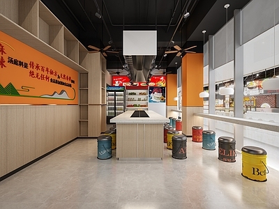 现代火锅店 串串香火锅店