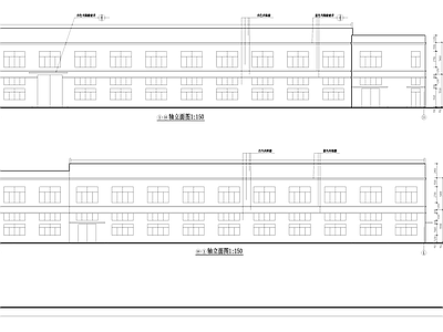 丁类厂房仓库车间工业建筑 施工图 产业园建筑