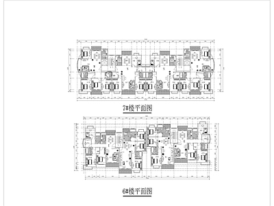 建筑住宅小区户型图大全 家装平面布置图图集 平层