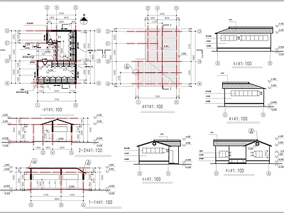 公共厕所建筑 施工图
