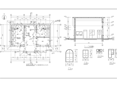 公共厕所建筑 施工图