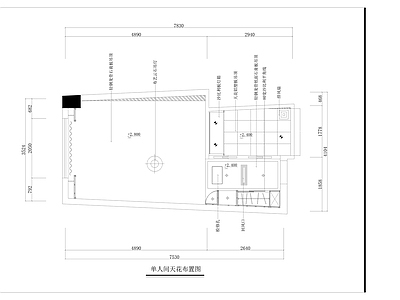 洒店客房室内 施工图 客房