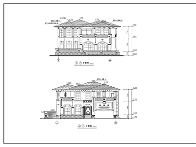 农村别墅建筑 施工图