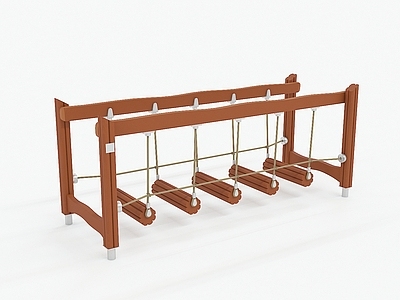 木制荡桥 感统训练器 荡桥秋千 独木桥 平衡桥 户外攀爬架 钻洞游乐设备