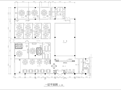 800㎡中式餐厅 餐饮空间 设计方案 施工图